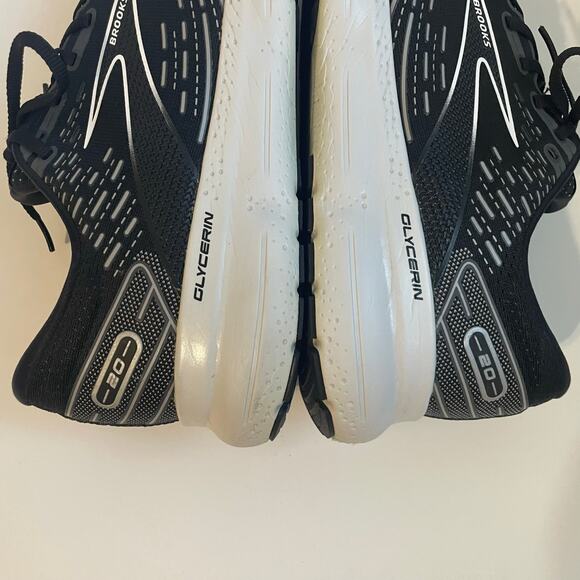 Brooks Glycerin 20 Men’s Running Shoes sz 14 Black White Alloy Neutral Cushioned